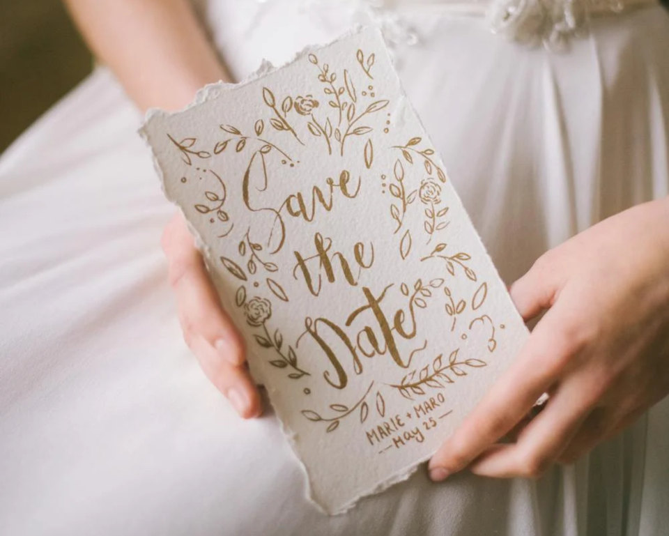 Vintage Save the Date Card